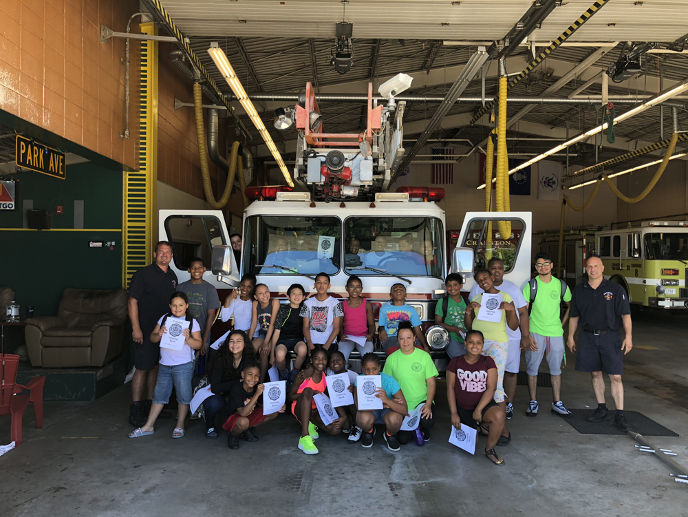 2018 Summer camp at the cranston fire department